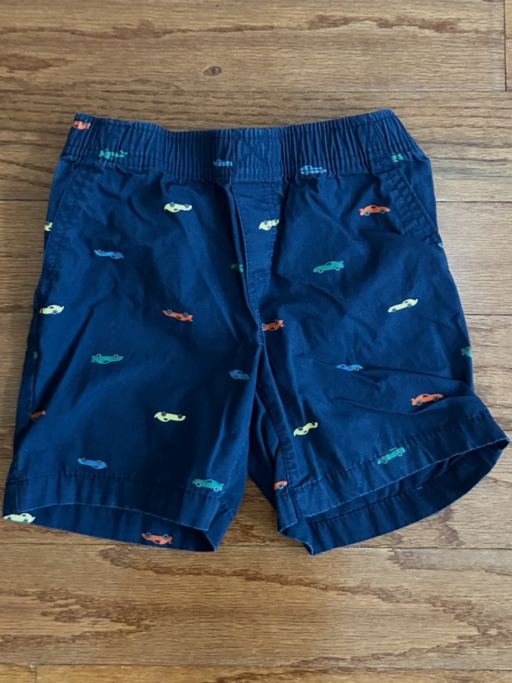 Carter’s Boys 3T Navy Race Car Print Pull-On Shorts Toddler